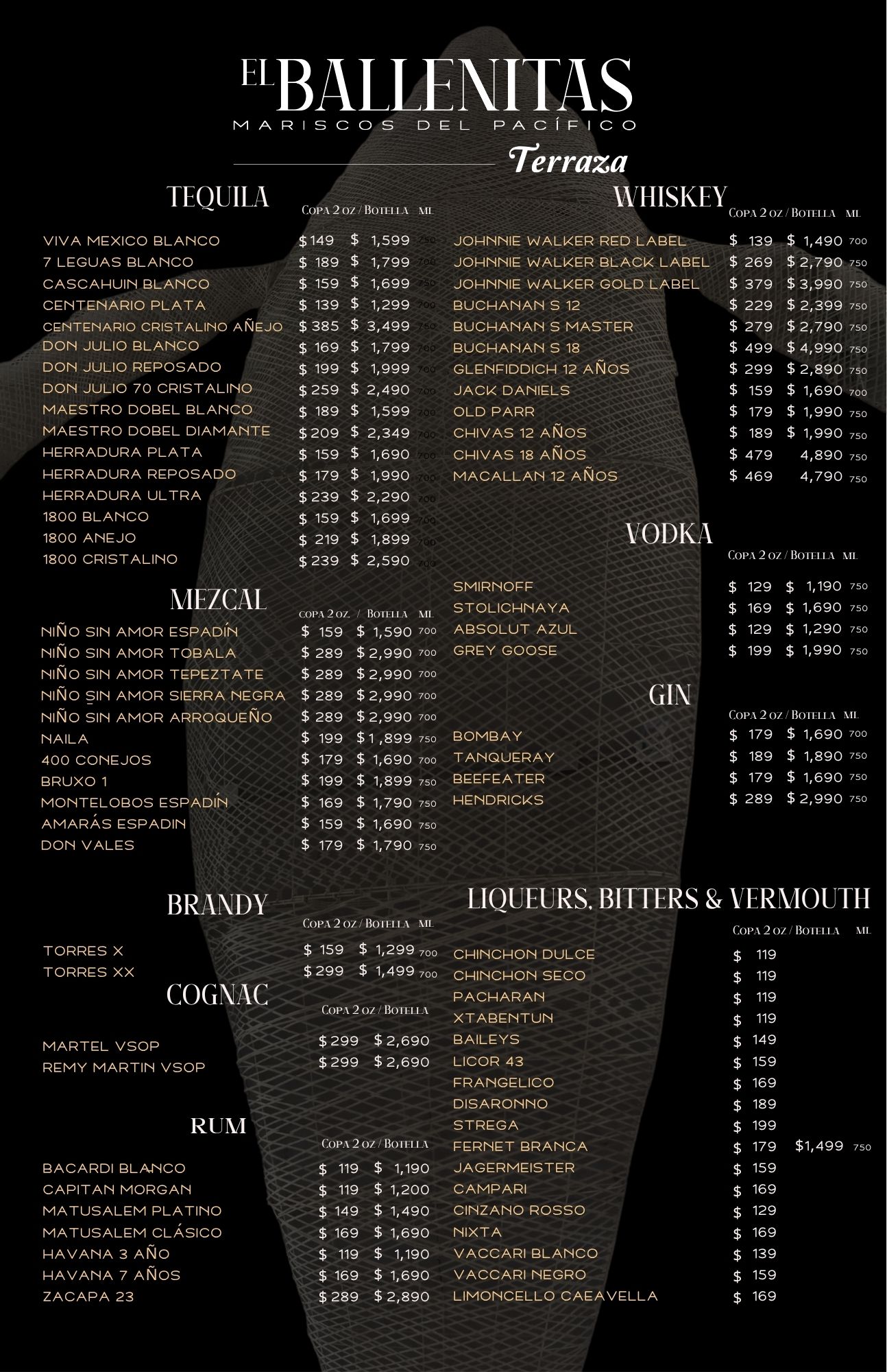 Drinks Menu - Part 1